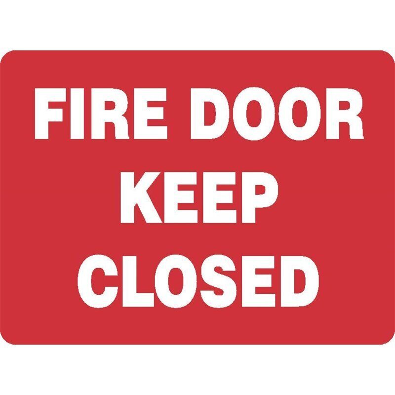 Fire Door Keep Closed Sign