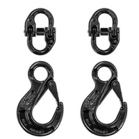 AUSTLIFT Vehicle Chain Safety Hook Set 2T 6mm (BLACK)