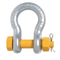 BEAVER Yellow Pin Grade S Safety Bow Shackle 22mm x 25mm 6.5T