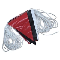 Bunting 30m Length Red White Black Flagging (PACK OF 10)