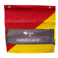 OVERSIZE Mesh Flag Set with Bungee Cord & Hook 450 x 450mm (PACK OF 4)