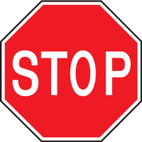 STOP SIGN 600mm Aluminium Class 1 Reflective